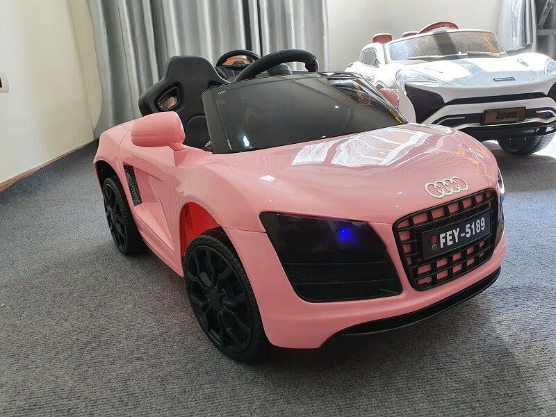 Xe ô tô điện trẻ em FEY 5189 màu hồng Mẫu xe oto điện trẻ em dưới 1 triệu