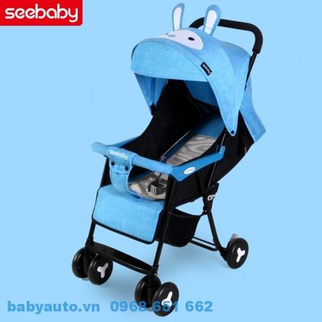Xe đẩy cho bé Seebaby QQ2 nhỏ gọn nhẹ phù hợp cho bé từ sơ sinh đến 36 tháng