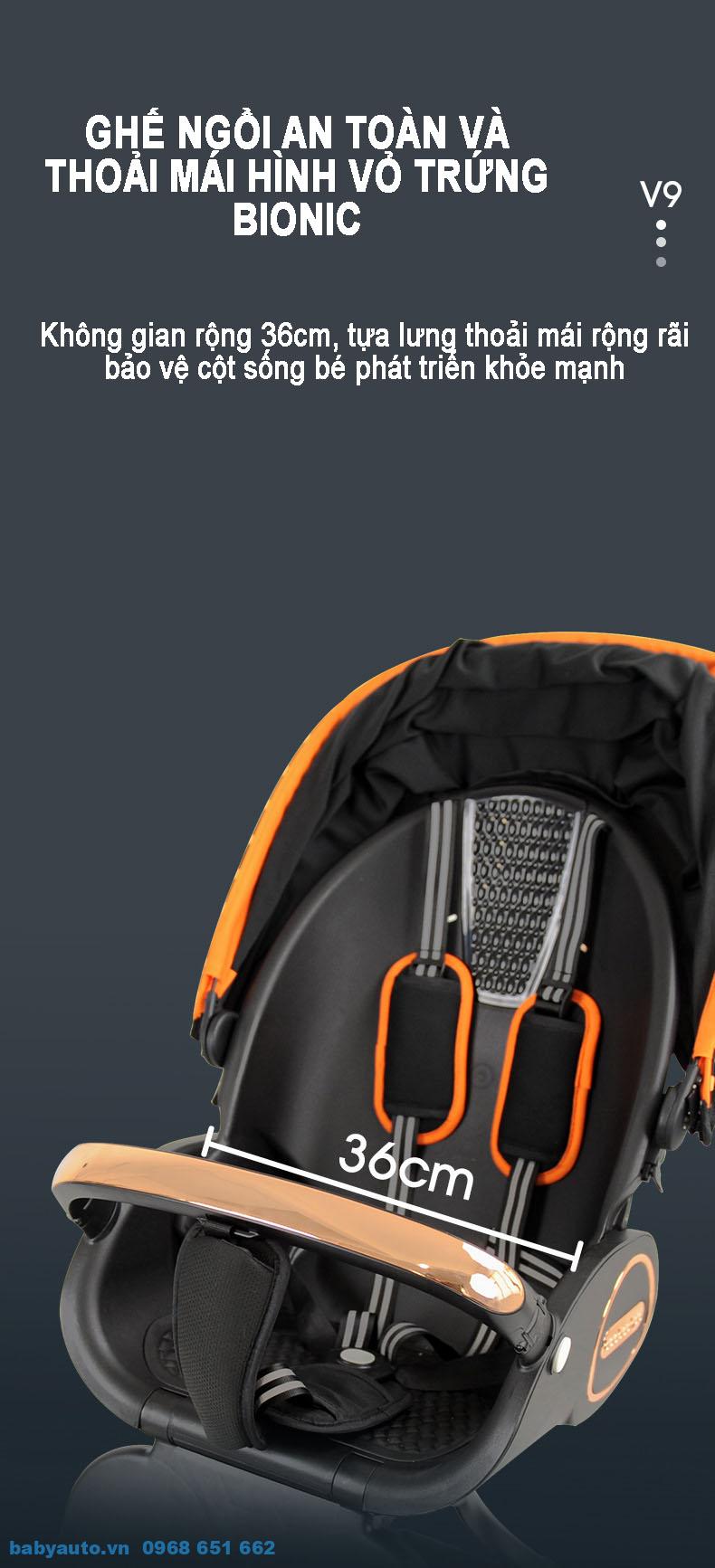 Ghế ngồi rộng rãi