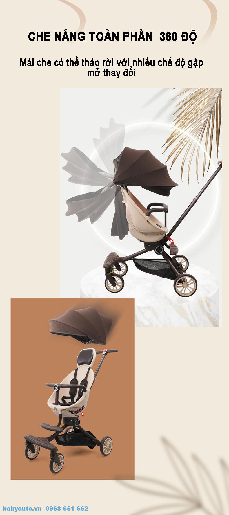 Mái che xe đẩy Baobaohao V18