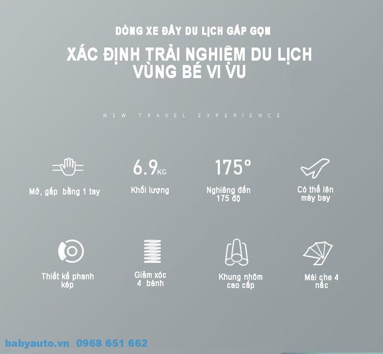 Tính năng nổi bật xe đẩy cho bé Baobaohao QZ1