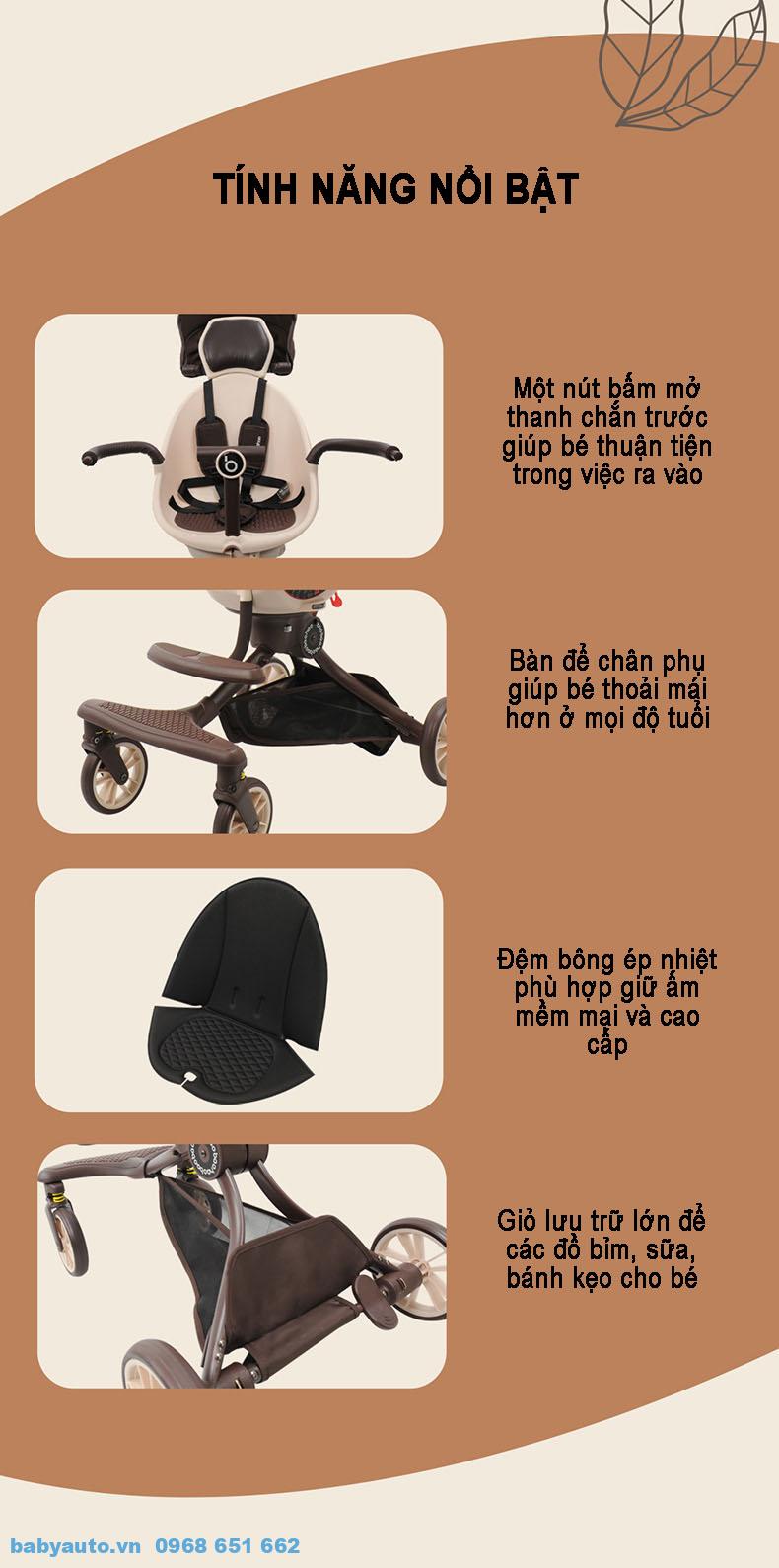 tiện ích xe đẩy baobaohao V18
