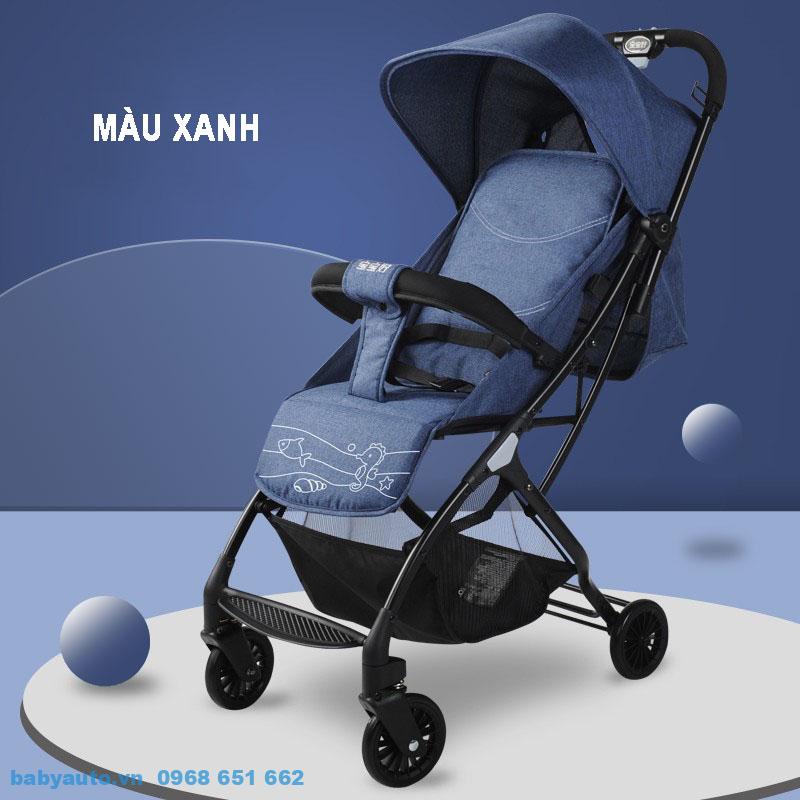 Xe đẩy cho bé Baobaohao S2 màu xanh-06