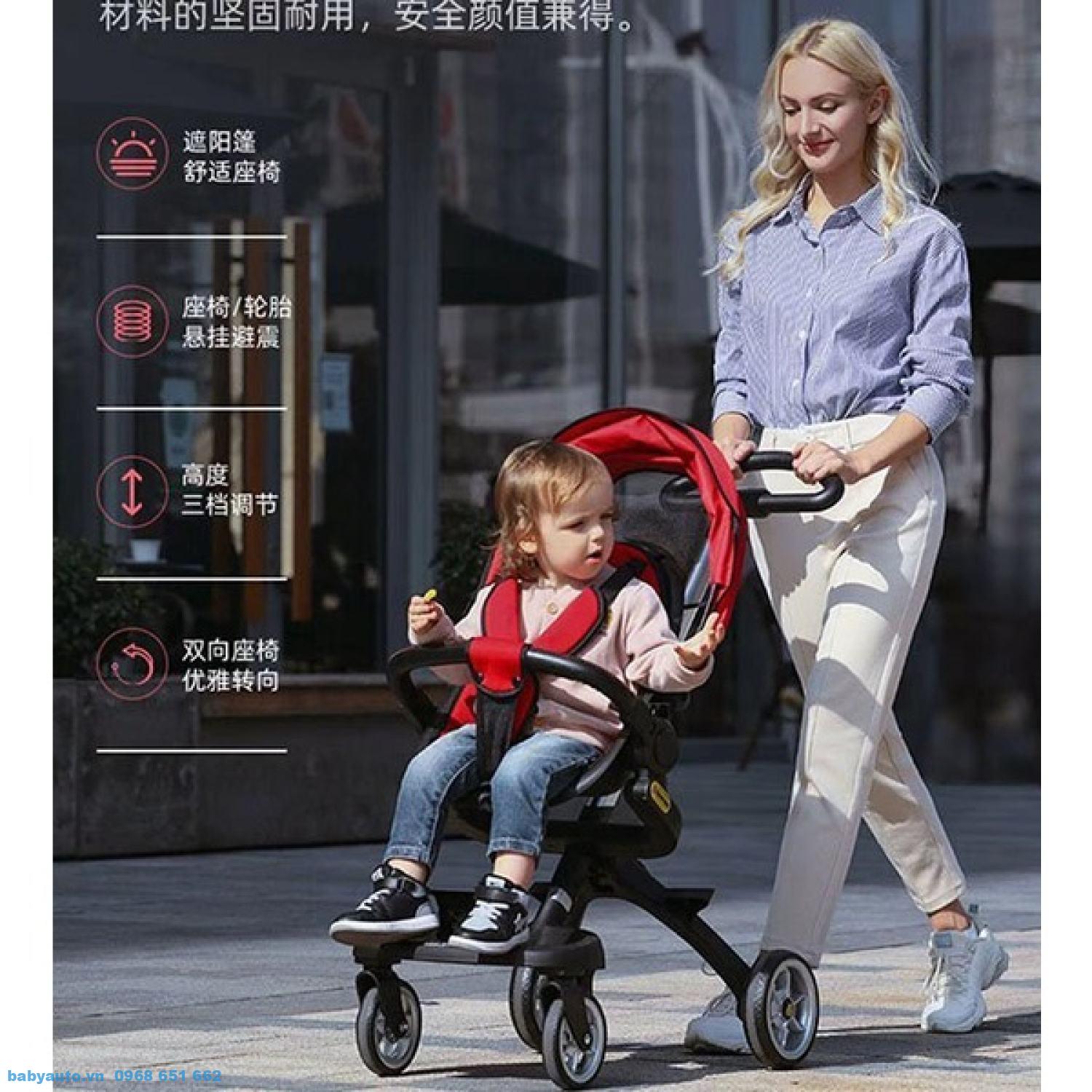Xe đẩy du lịch gấp gọn cho bé QT1