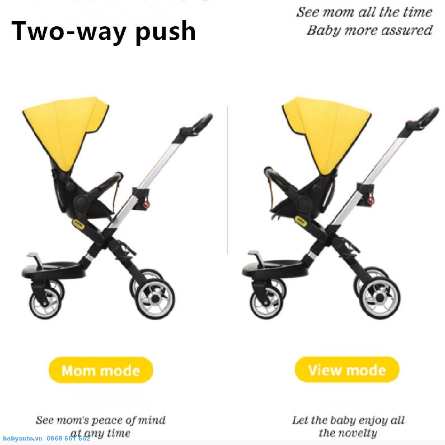 Xe đẩy du lịch gấp gọn cho bé QT1